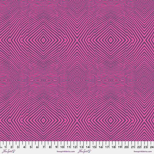 Dusk Lazy Stripe 44" fabric by Tula Pink, Moon Garden, PWTP022.Dusk