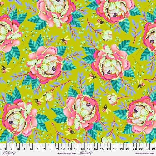 Kabloom Dawn 44" fabric by Tula Pink, Moon Garden, PWTP195.Dawn