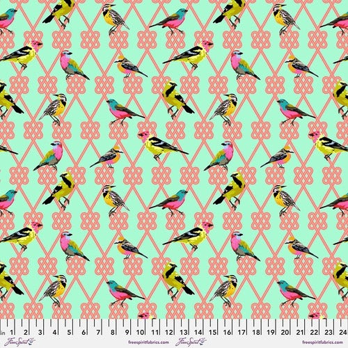Dawn In a Finch 44" fabric by Tula Pink, Moon Garden, PWTP198.Dawn