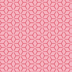 Pink Connected Stars 108" fabric by Maywood Studios, MASQB200-P