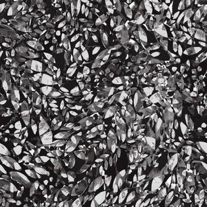 Black/White Dappled Leaves 108" fabric by Maywood, MASQBD106-JW