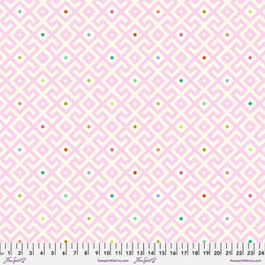 Pink Mama Geo - Dawn- 108" fabric by Tula Pink, Moon Garden, QBTP0101.Dawn
