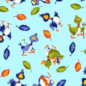 Sky Bill & Bob Best Buddies Allover 44" fabric by Susybee, SB20337-930