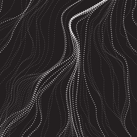 Sandhill Charcoal Australian Aboriginal 44" fabric by M&S Textiles, SANC