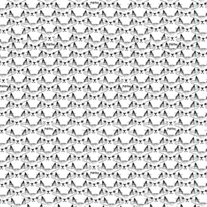 Grey Whiskers Cats 108" fabric by Michael Miller, WBX9163-Gray-D