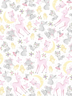 Baby Animals 44" fabric by Oasis, 59-3561, Wee-Ones