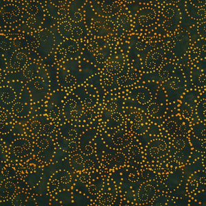 Green Hoopla 44" batik, Batik by Mirah, ZB-18-6679 Snowbird collection
