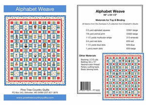 Alphabet Weave Quilt Kit 56" x 64"