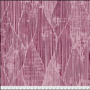 Berry Frequency Waves 108" fabric by Free Spirit, QBFS002.Berry