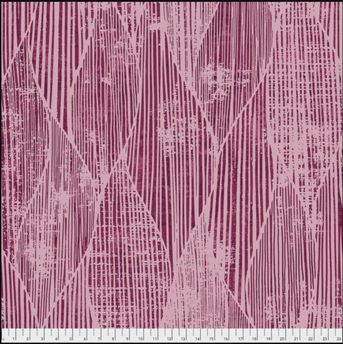Berry Frequency Waves 108" fabric by Free Spirit, QBFS002.Berry