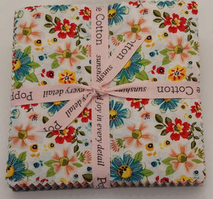 Betsys Sewing Kit 5" squares by Poppie Cotton, BK22124