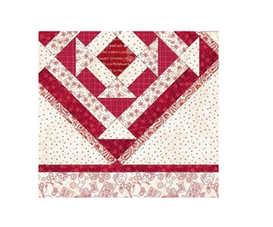 Red and Creme Churn it Up Quilt Kit, 52" x 52", The Little Things by Robin Kingsley