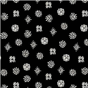 Black Tribal Dot 44" fabric by Micchael Miller, CX9992-blac-d, Kenya
