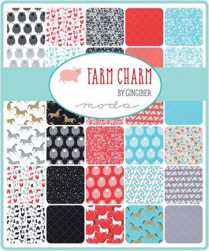 Farm Charm Layer Cake (10" squares, 42 pcs) by Gingiber for Moda, 48290LC