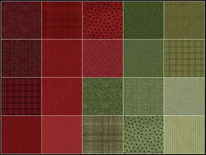 Holly Argyle Quilt Kit 82" x 82" Maywood Studios Woolies Flannel Holiday Warmth collection (Brown Background)