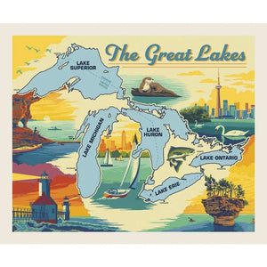 Great Lake State and State Pride Destinations 5 by Riley Blake, 1YD-11200-6