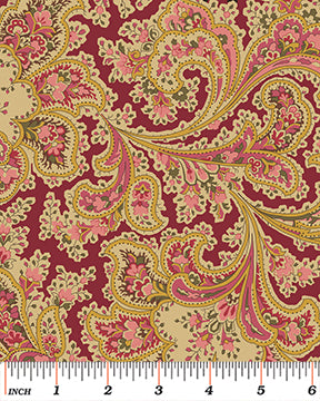 Malabar Claret Red 108" fabric by Benartex,  2283W-10