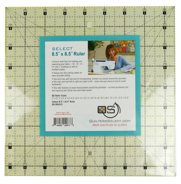 Quilters Select 'non slip' Ruler 8.5" x 8.5"