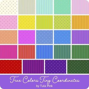 True Colors Tiny Coordinates 10" Squares by Tula Pink for Free Spirit Fabrics