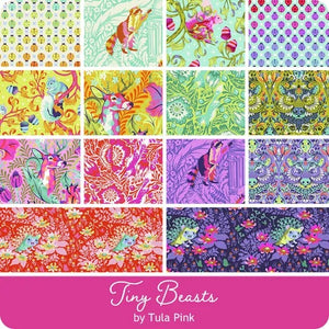 Tiny Beasts Fat Quarter Bundle by Tula Pink for Free Spirit Fabrics (14pcs)